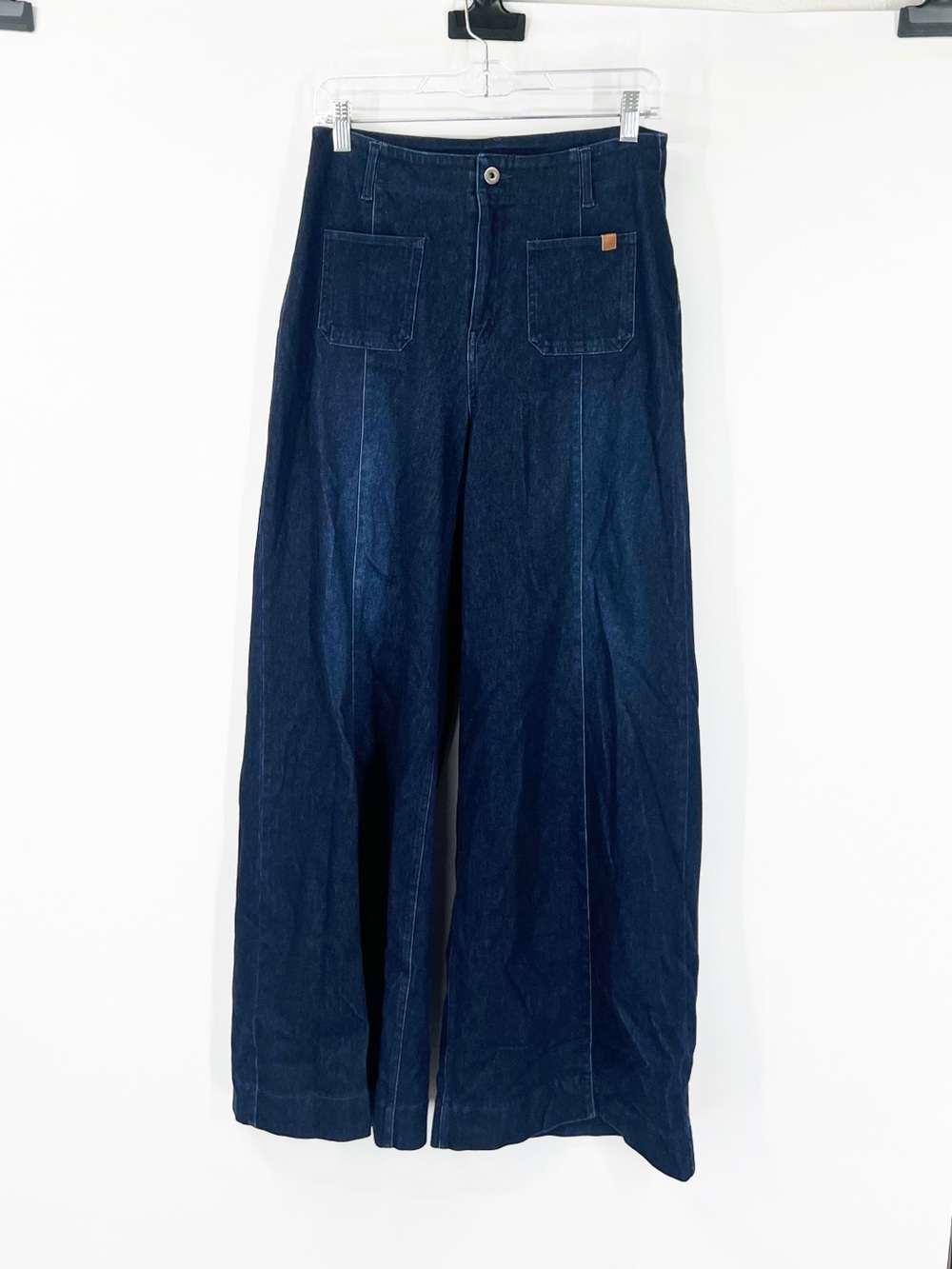 Halara Wide-Leg High Rise Denim Jeans Dark Wash TALL